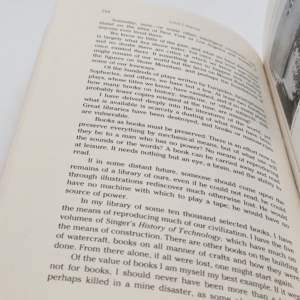 Louis L'Amour Education of a Wandering Man Hardcover 1989 First Edition Good - Picture 10 of 11